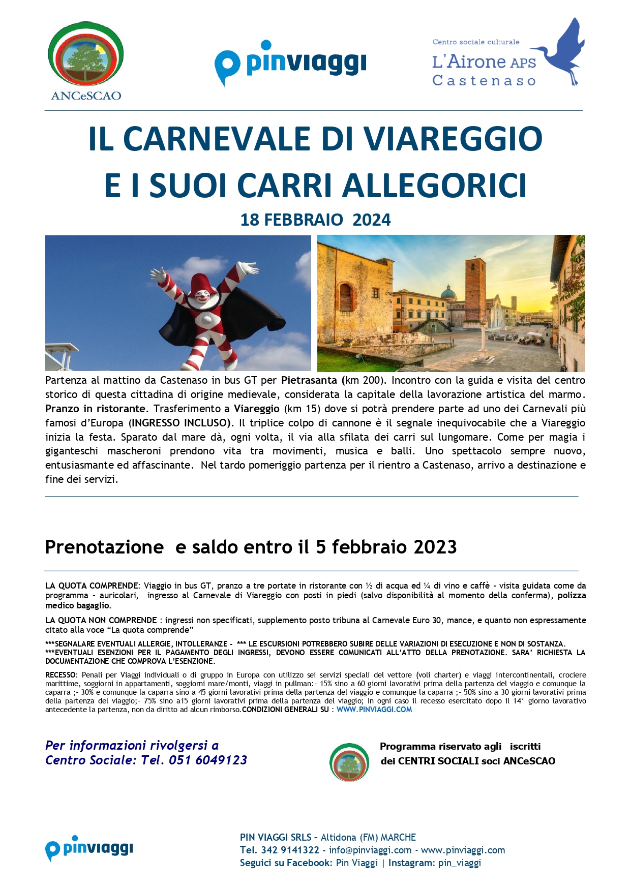 CARNEVALE VIAREGGIO AIRONE bacheca